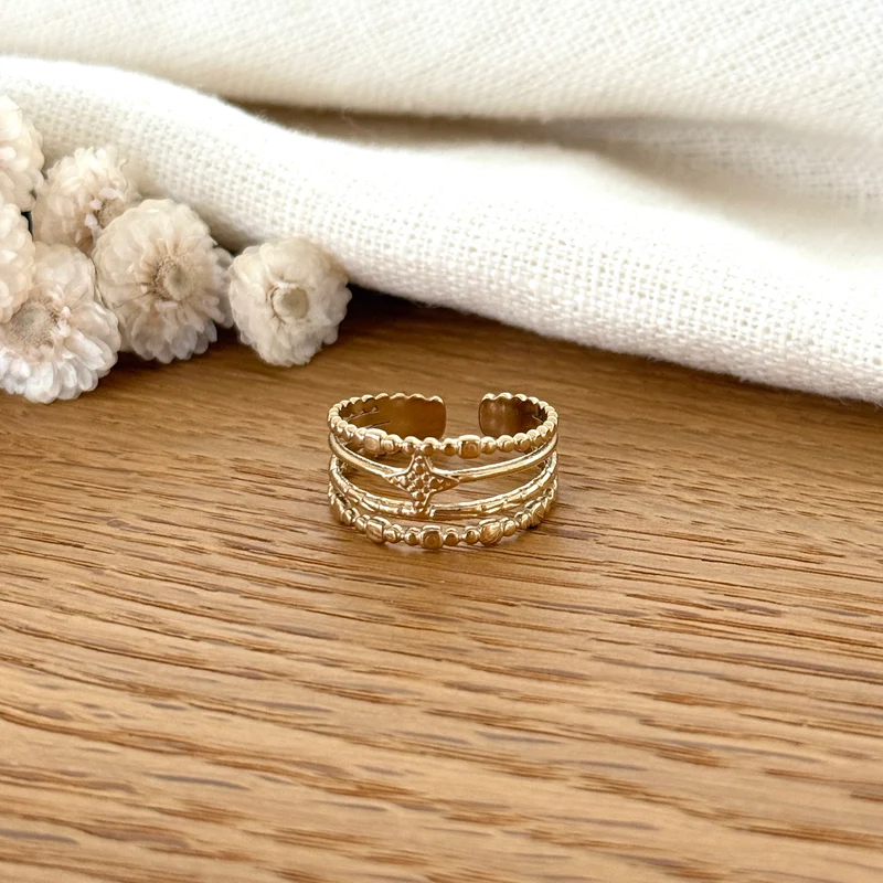 Bague "Tess" acier