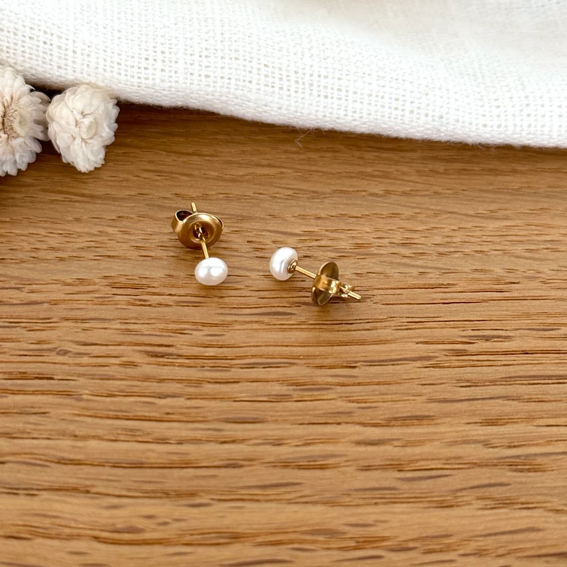 Boucles d'oreilles "Marilou" acier