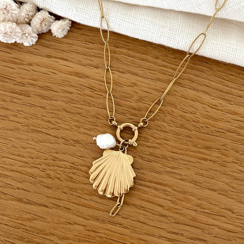 Collier "Orelie" acier