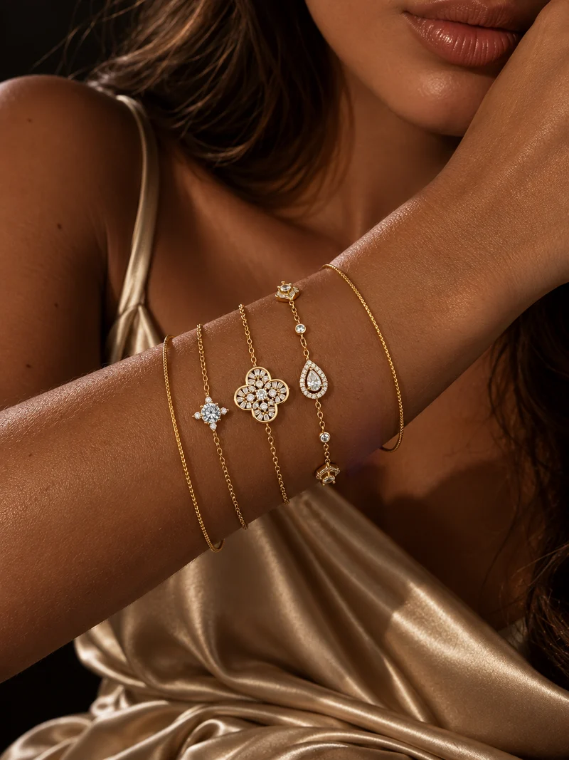 BRACELET "CLOVER ICE"
