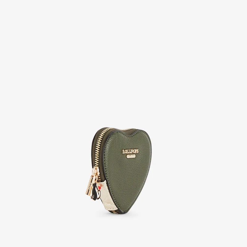 Porte-monnaie kaki Roselaine