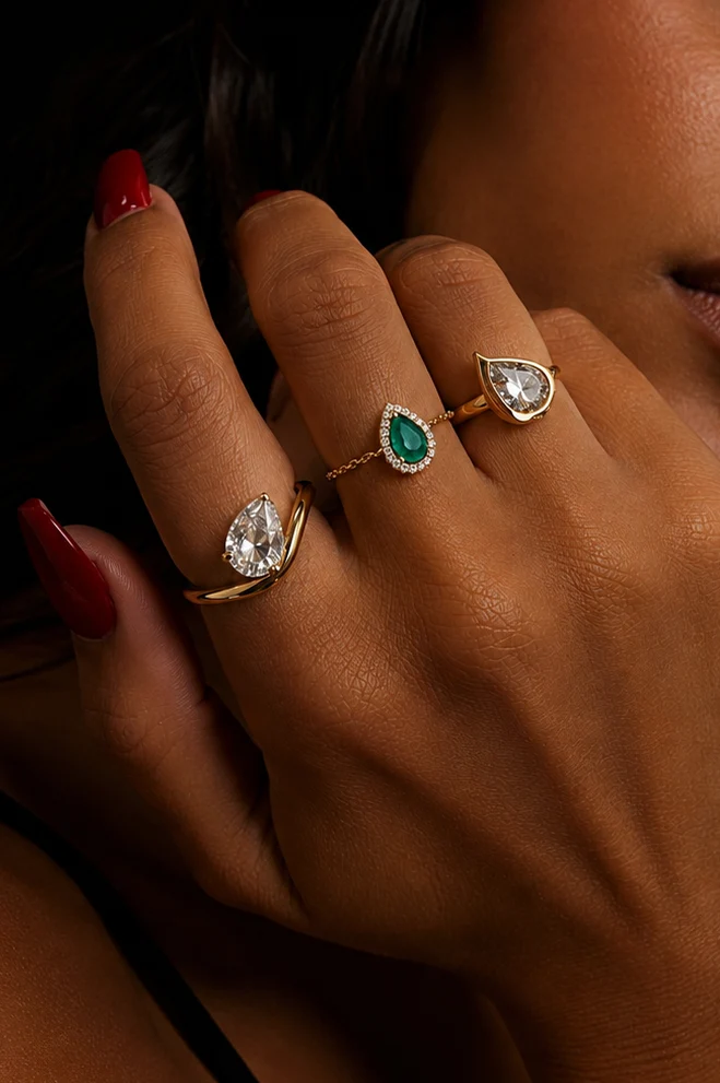 BAGUE "JAIPUR MOJITO" REGLABLE