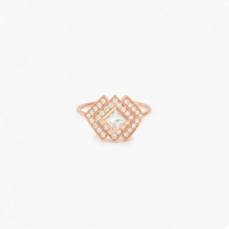 Ginger Ring 6–Full Diamond Rose Gold