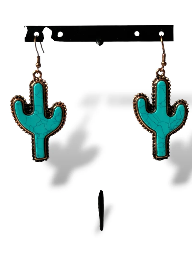 CACTUS - BOUCLES D'OREILLES TENDANCE