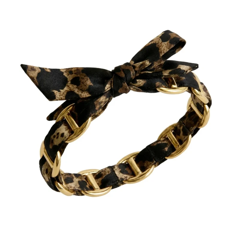 Jonc Maille Marine Léopard