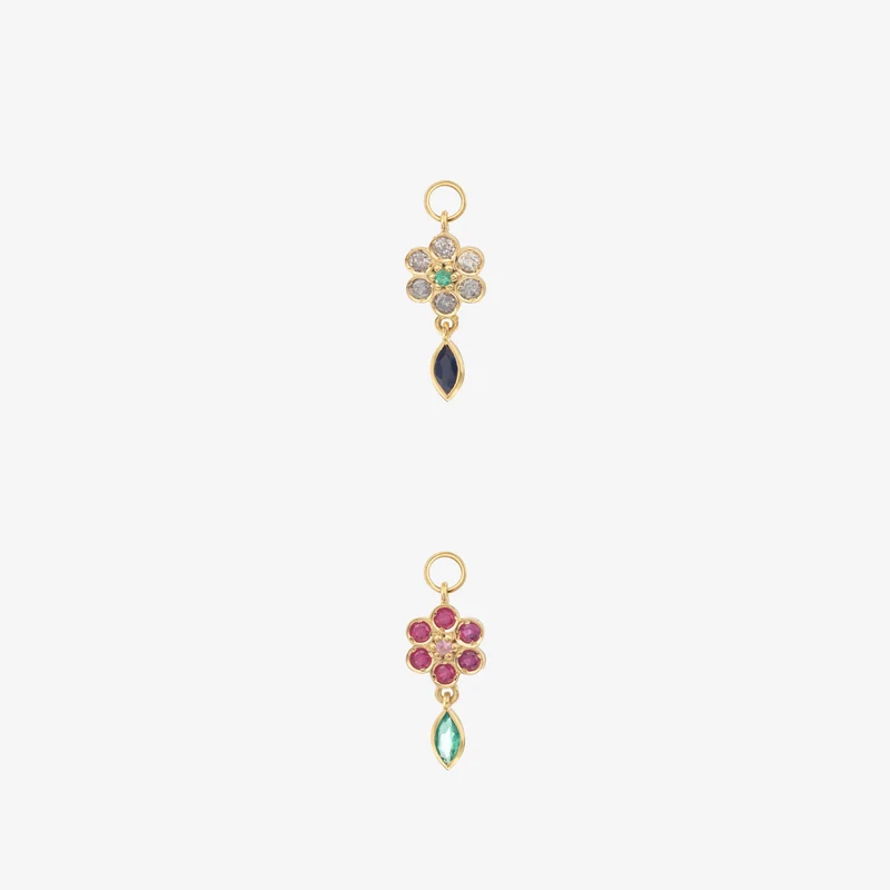 Earring Charm Miniflower 2