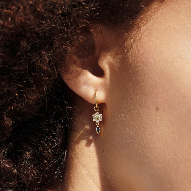 Earring Charm Miniflower 2