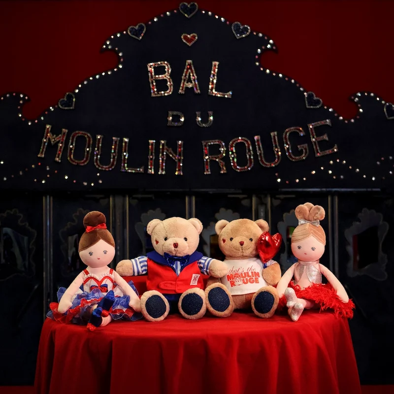PORTE-CLE OURS THAT'S THE MOULIN - MOULIN ROUGE® X DOUDOU&COMPAGNIE