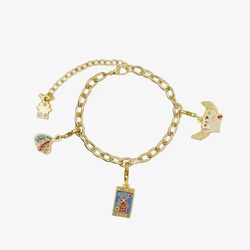BRACELET 3 CHARMS TAROTS & POESIE