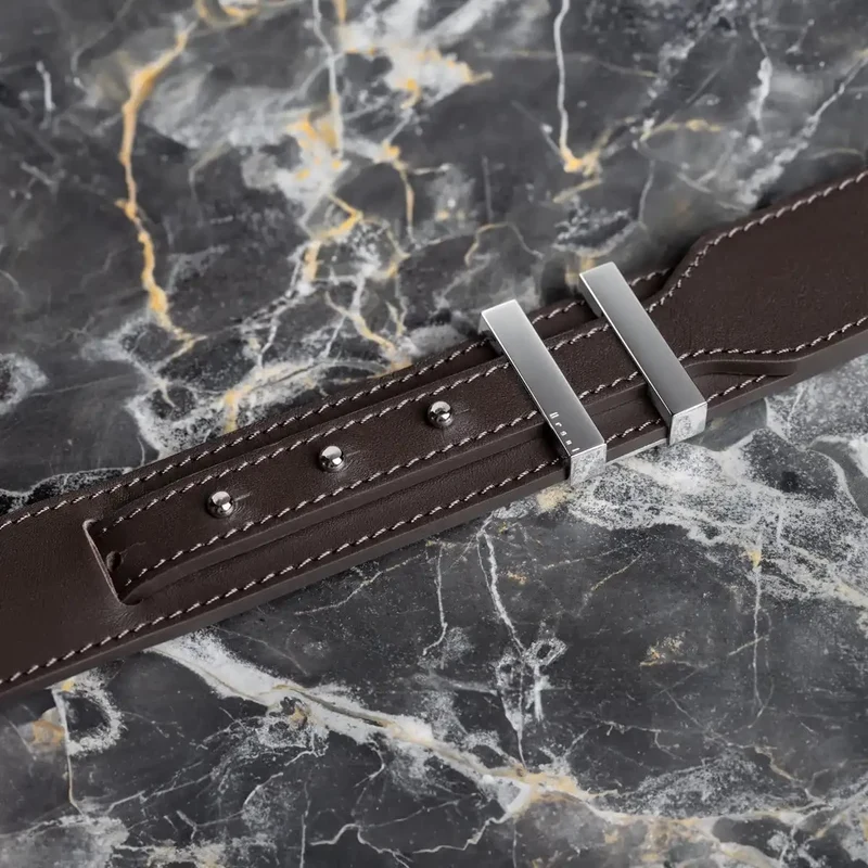 Ceinture homme marron cuir nappa | SPARTIATE.34