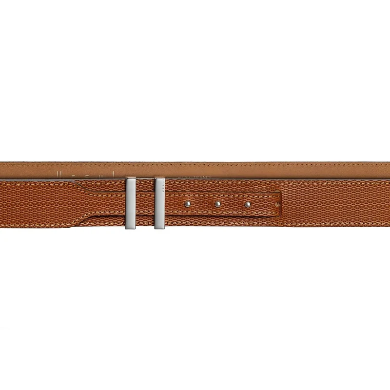 Ceinture homme cuir fauve embossé | SPARTIATE.34