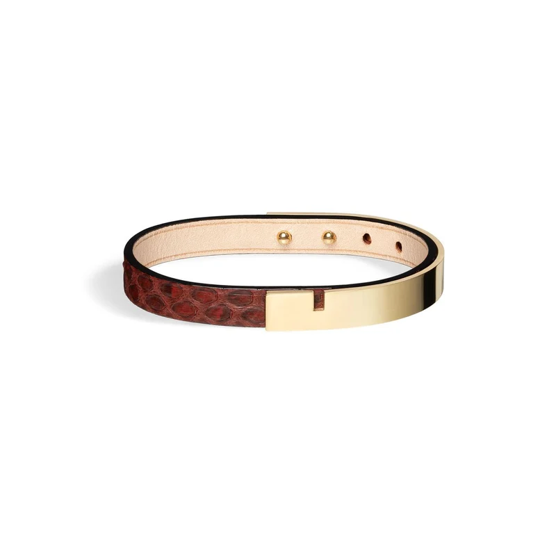 Bracelet homme or & python | U'TURN.9