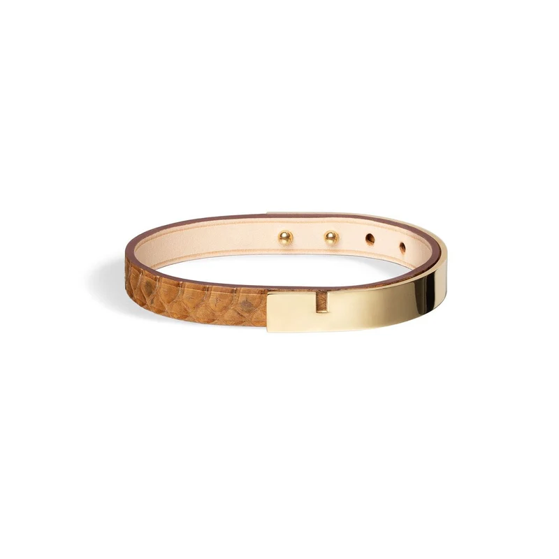 Bracelet homme or & python | U'TURN.9