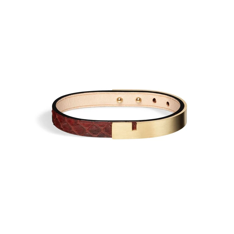 Bracelet homme or & python | U'TURN.9
