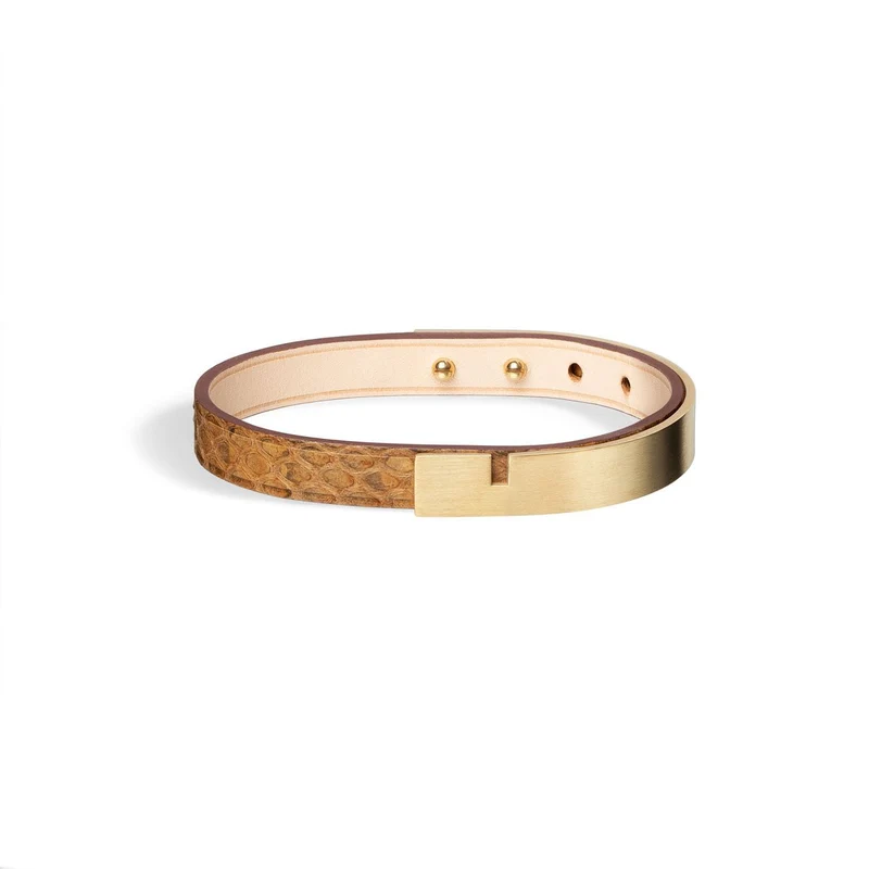 Bracelet homme or & python | U'TURN.9
