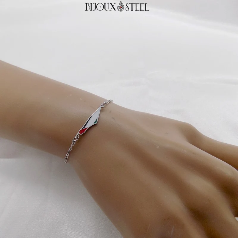 Bracelet Palestine en acier inoxydable