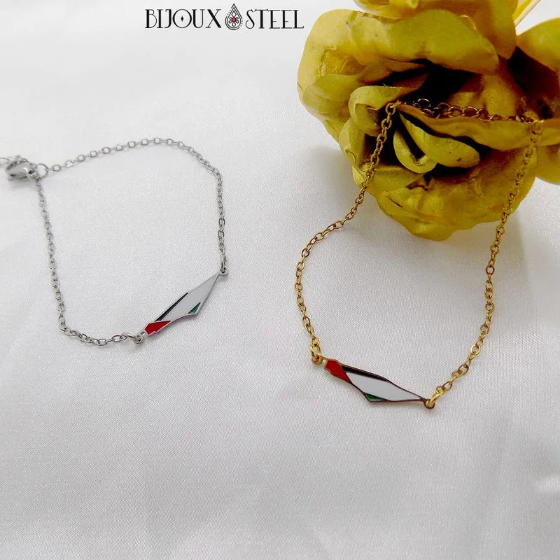 Bracelet Palestine en acier inoxydable