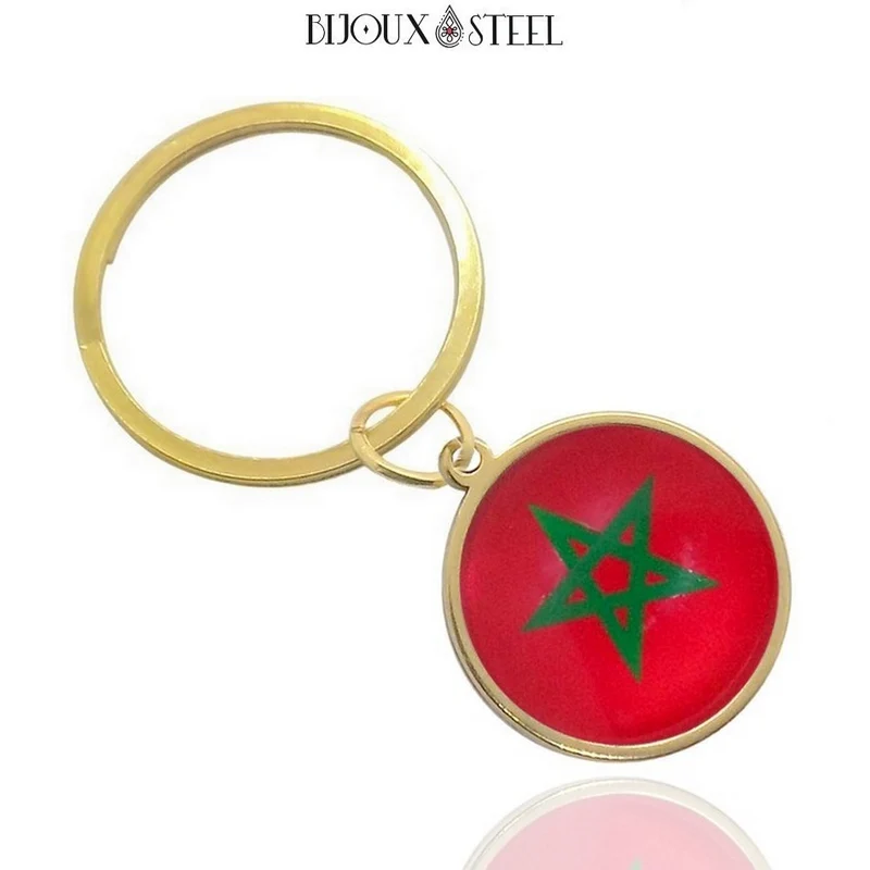 Porte-clés drapeau du Maroc