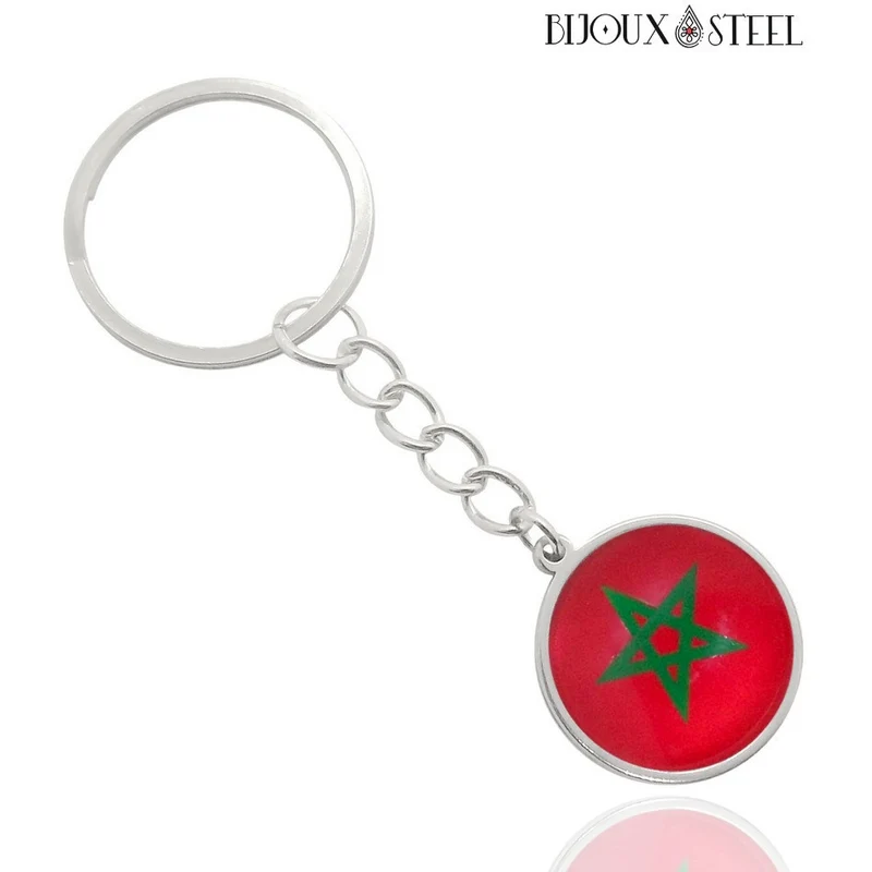 Porte-clés drapeau du Maroc