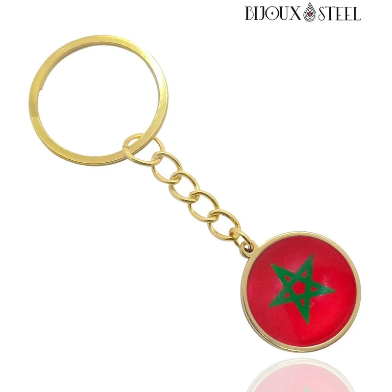 Porte-clés drapeau du Maroc