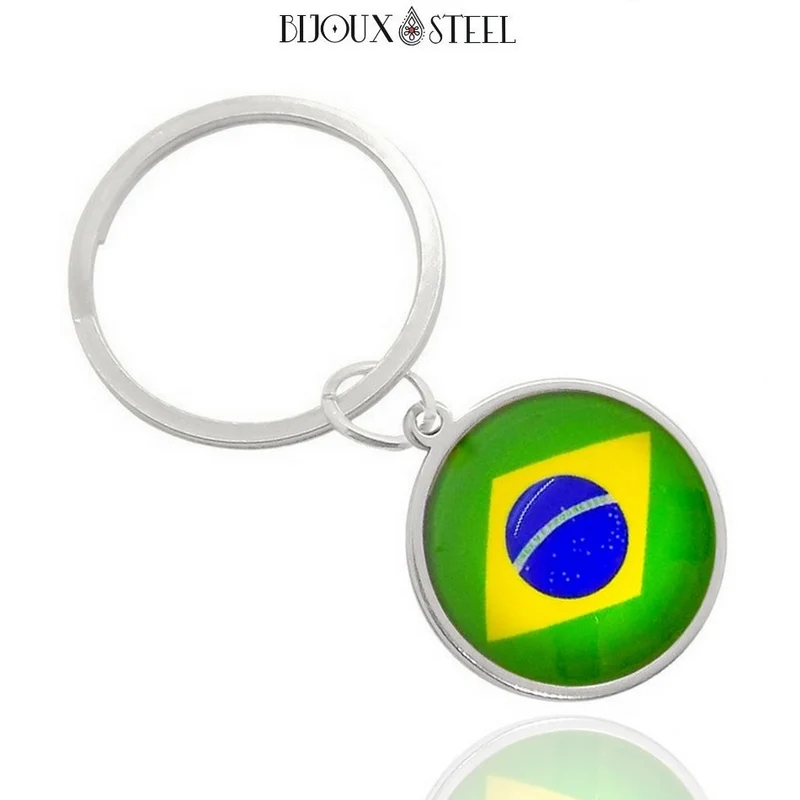 Porte-clés drapeau du Brésil
