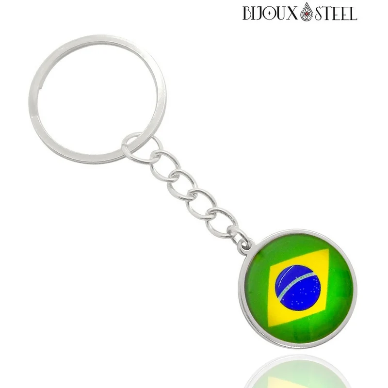 Porte-clés drapeau du Brésil