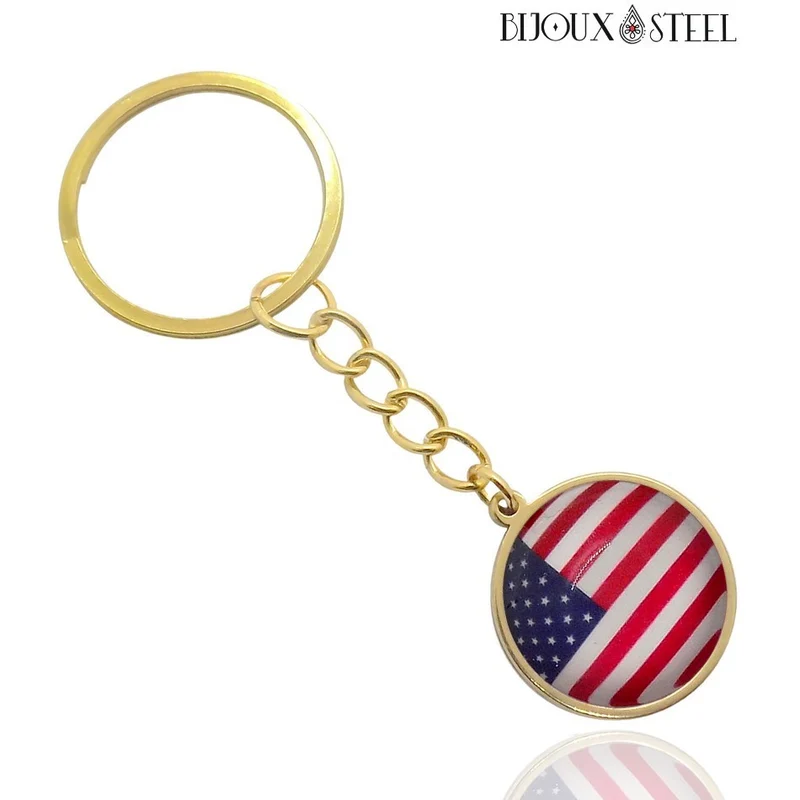 Porte-clés drapeau des États-Unis
