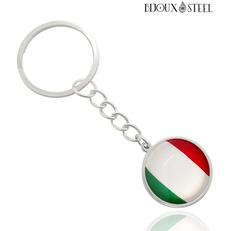 Porte-clés drapeau de l'Italie