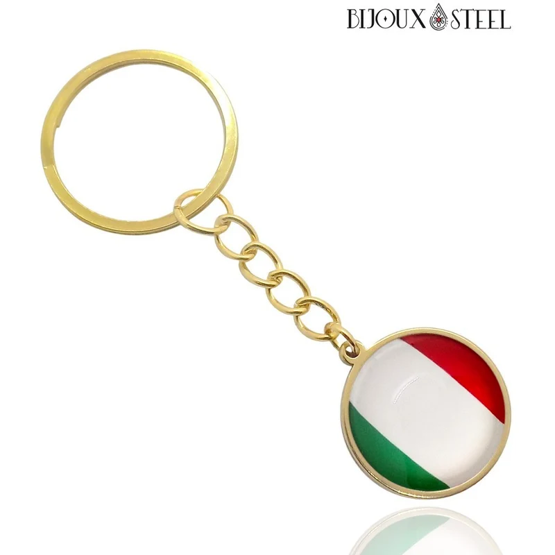 Porte-clés drapeau de l'Italie