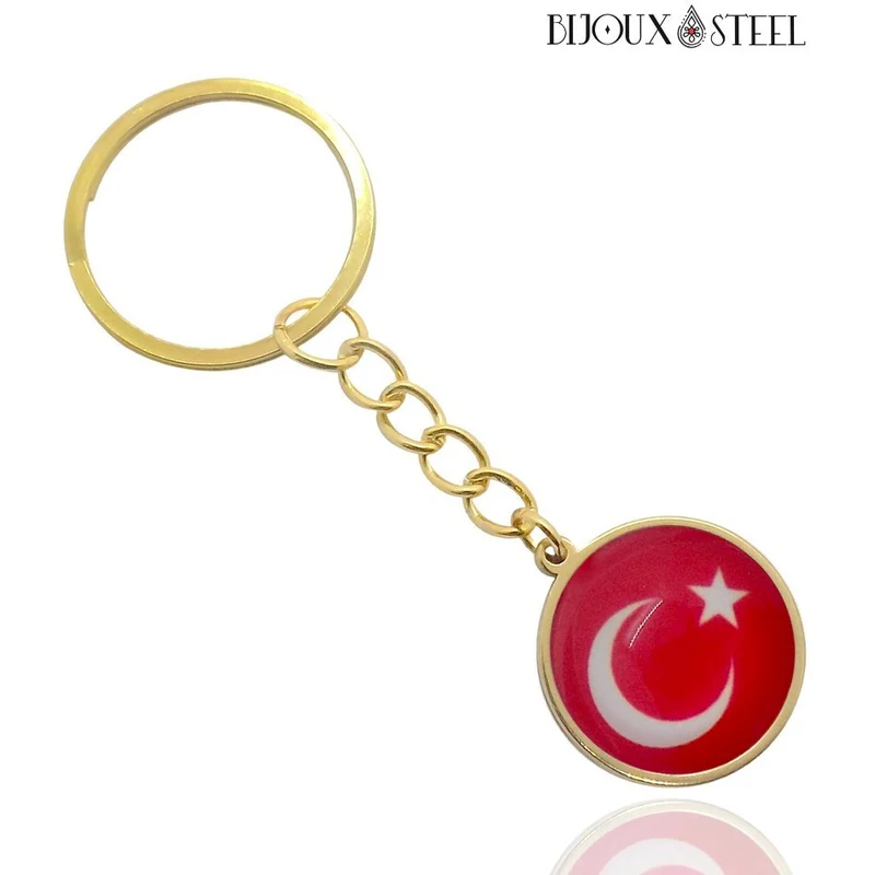 Porte-clés drapeau de la Turquie