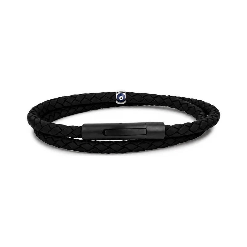 Protective Eye Leather Wrap Bracelet