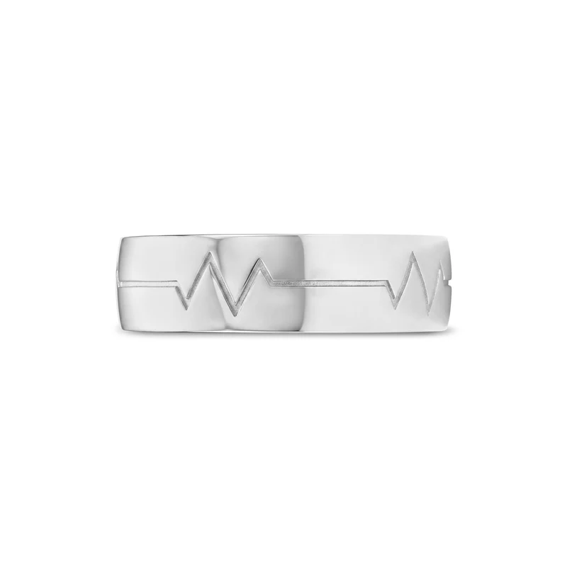 Heartbeat Matching Couples’ Wedding Bands