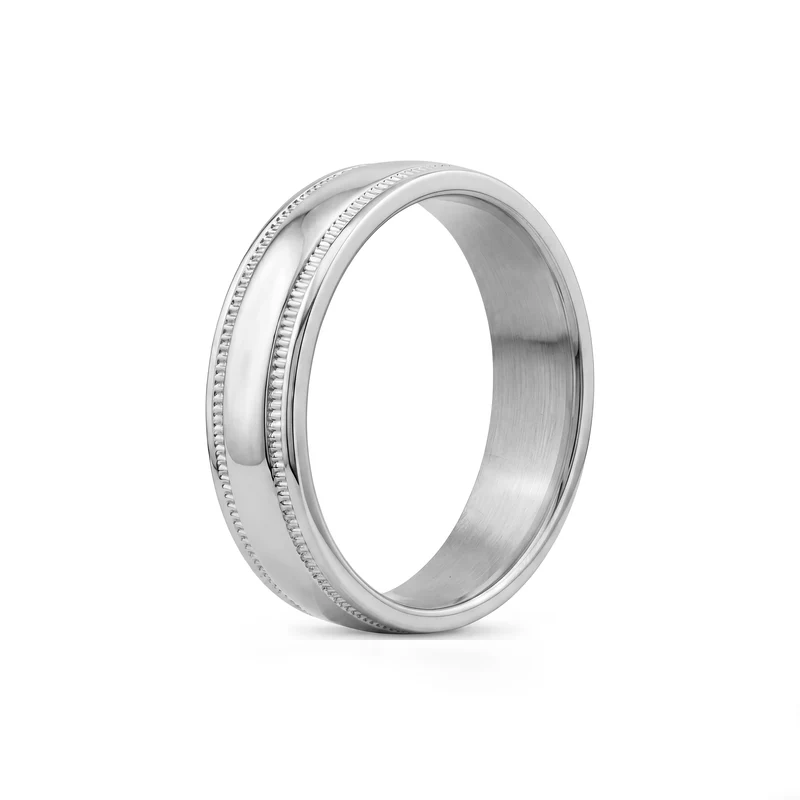 6mm Classic Milgrain Wedding Ring