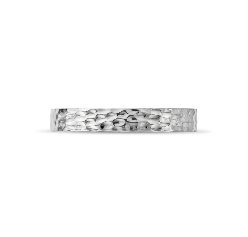 4mm Hammered Wedding Band