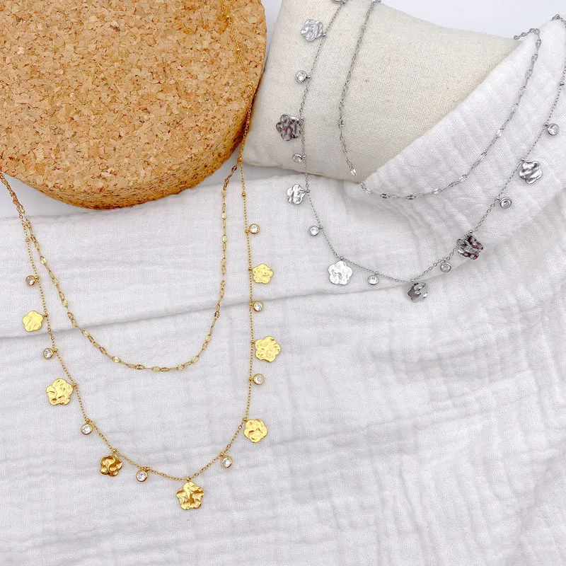 Collier sautoir JOHANNA acier