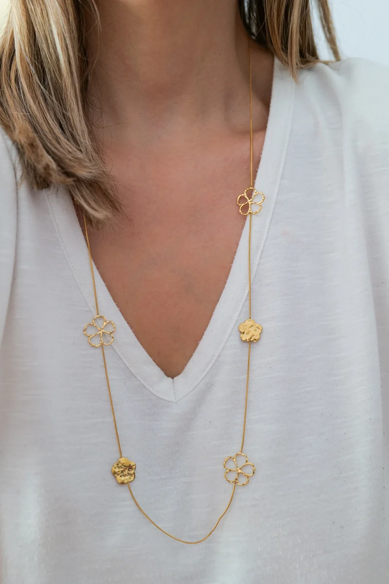 Collier sautoir ROSANE acier