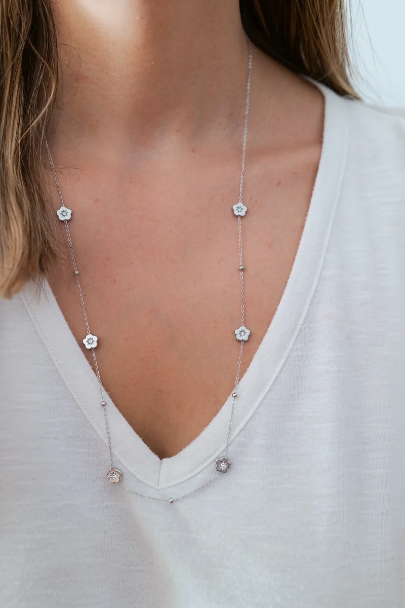 Collier sautoir ARIANE acier