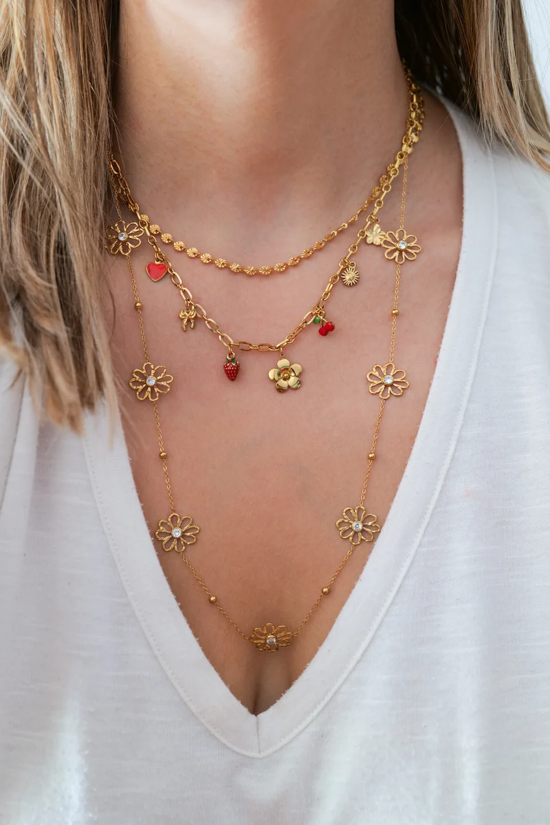 Collier sautoir POMELINE acier