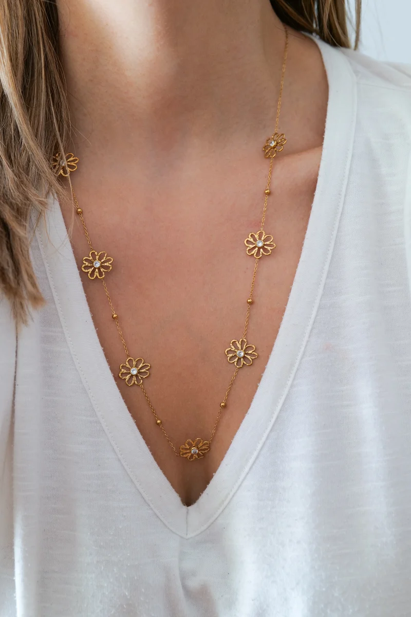 Collier sautoir POMELINE acier