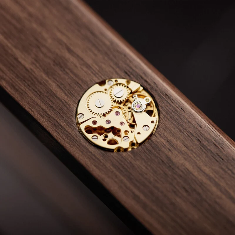 Boîte à montres en noyer massif