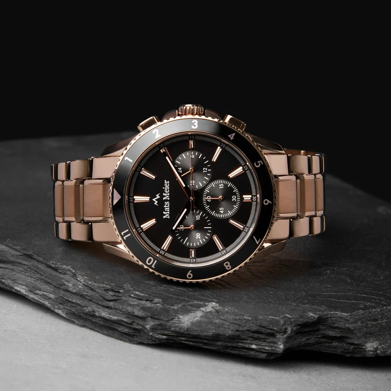 Mats Meier Ponte Dei Salti Hommes Montre Or rose MM00510