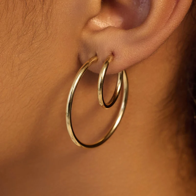 Beloro Jewels La Rinascente Femmes Créoles Or 9 carats BO360050