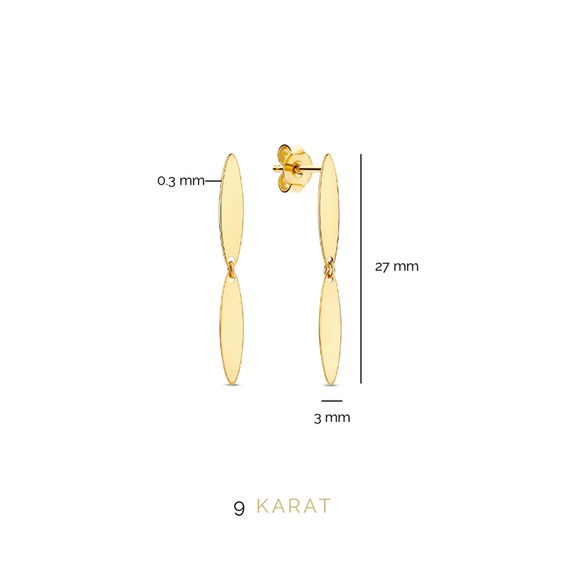 Beloro Jewels La Rinascente Boucles d'oreilles Or 9 carats BO360052