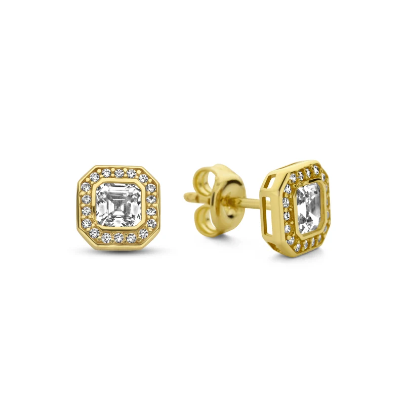 Beloro Jewels Monte Napoleone Boucles d'oreilles Or 9 carats BO360042