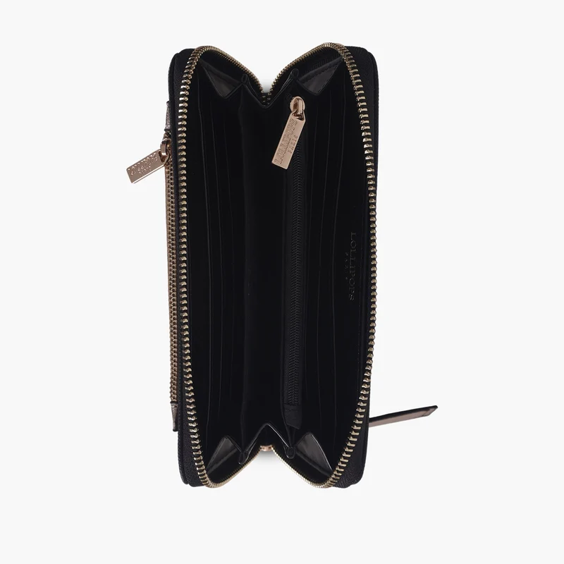 Grand portefeuille noir Tamelia