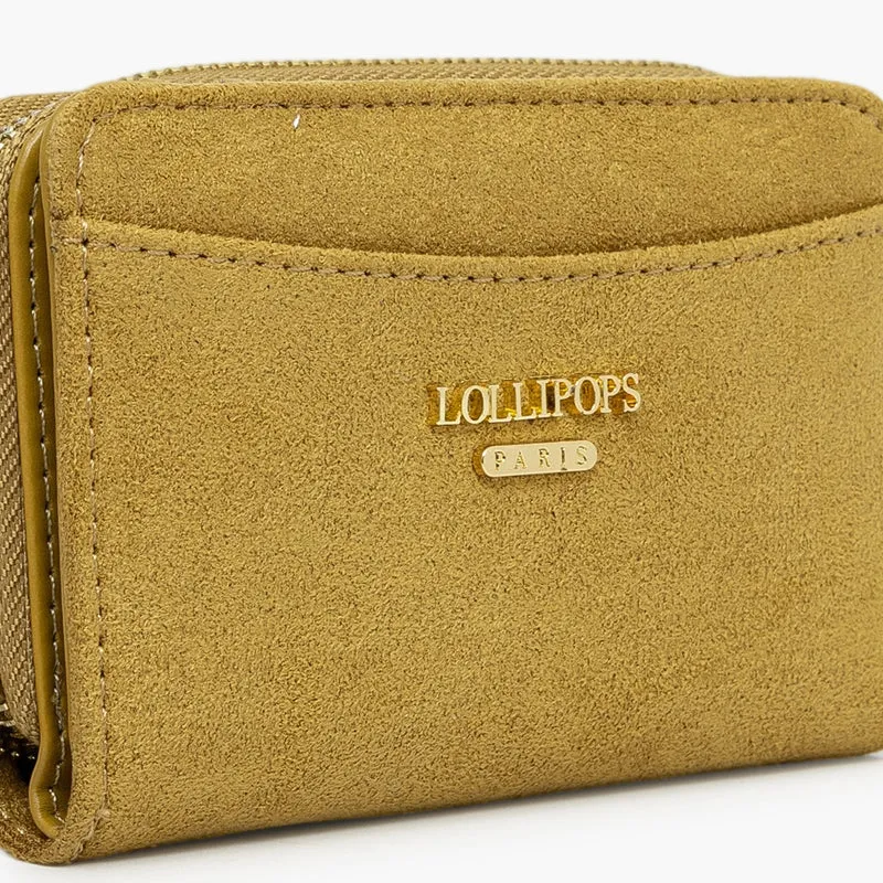 Petit portefeuille moutarde Tivaline