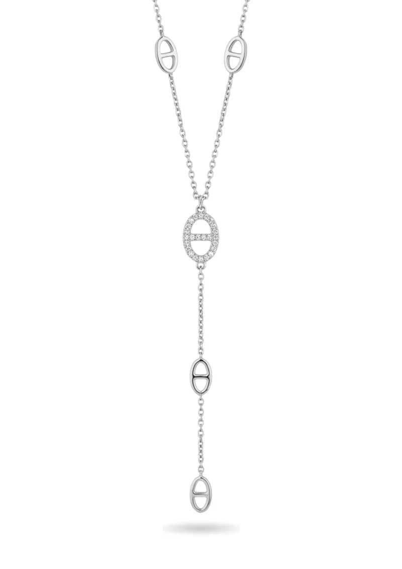 Collier Y Maille Marine Doré