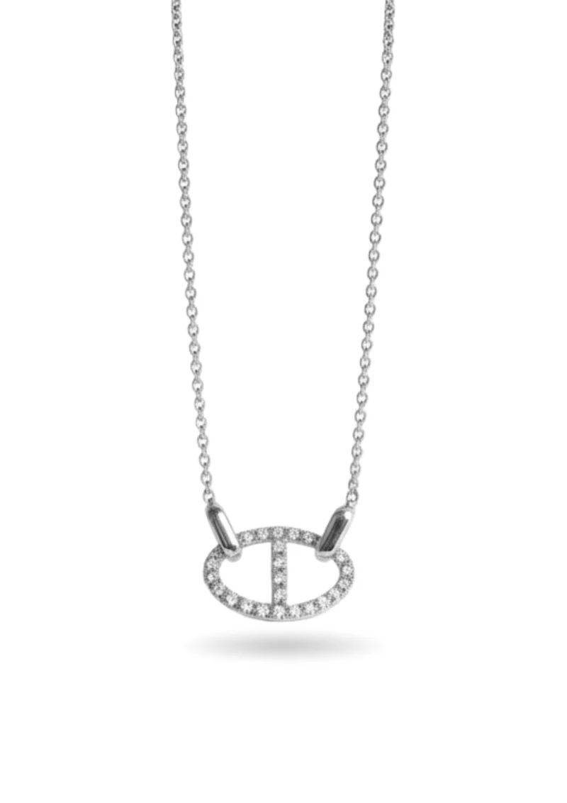 Collier Maille Marine Strass