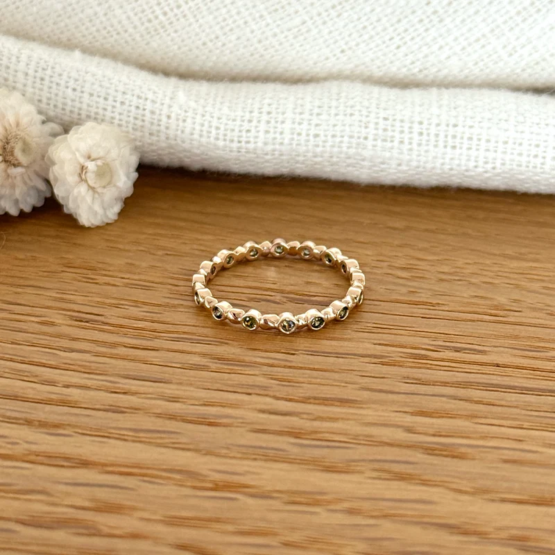 Bague "Clemence" plaqué or