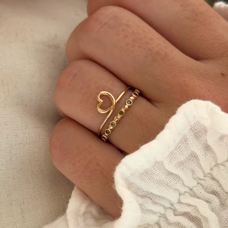 Bague "Amo" plaqué or